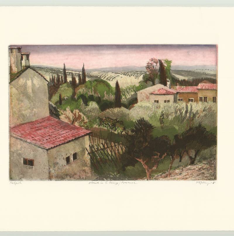 Abend in Saint Rémy / Provence, FR 1984, 491x320