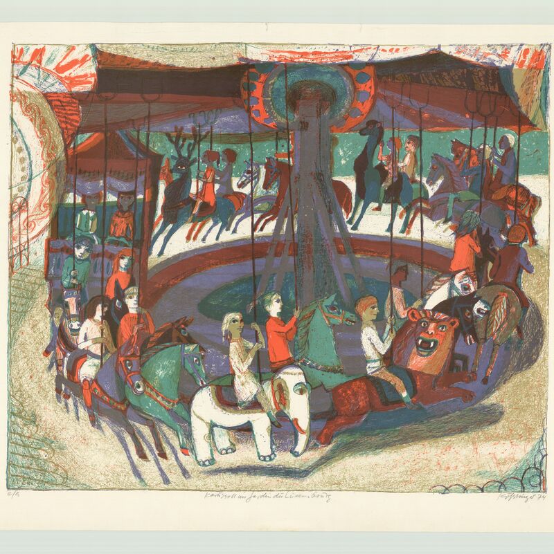 Karussell im Jardin de Luxembourg, FLit 1970, 582x484 (letztes Exemplar unverkäuflich / ausverkauft)


